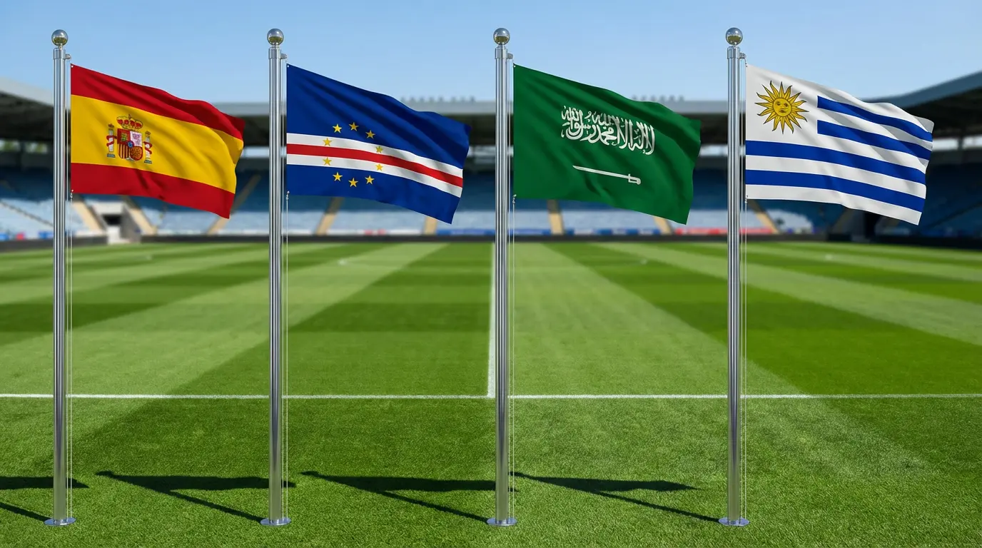 Lohko H MM 2026 — Espanja, Kap Verde, Saudi-Arabia ja Uruguay nelijoukkueen lohkossa